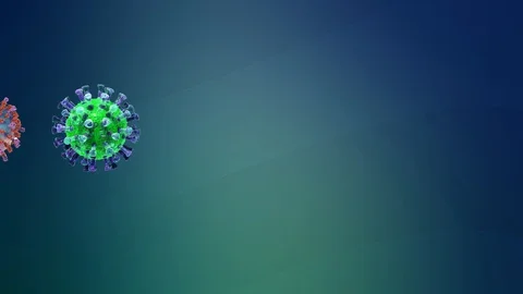 Four molecules in a row Stock Footage 127709460