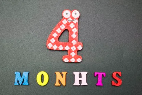 Four months. Stock Photos