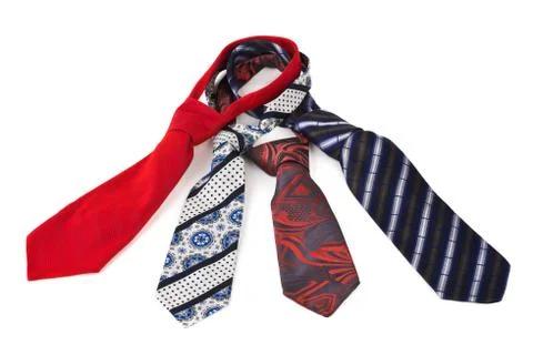 Four necktie Stock Photos