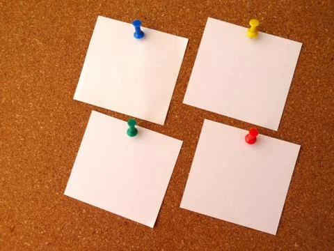 Four-note paper 스톡 사진