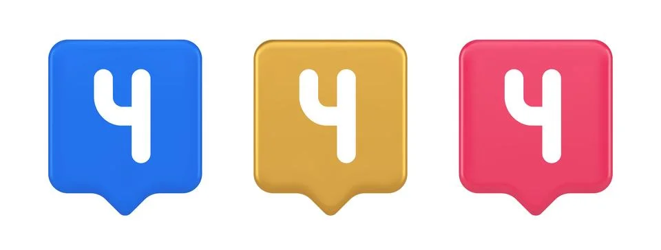 Four number blue squared button keyboard interface financial calculation serv Illustrazione stock