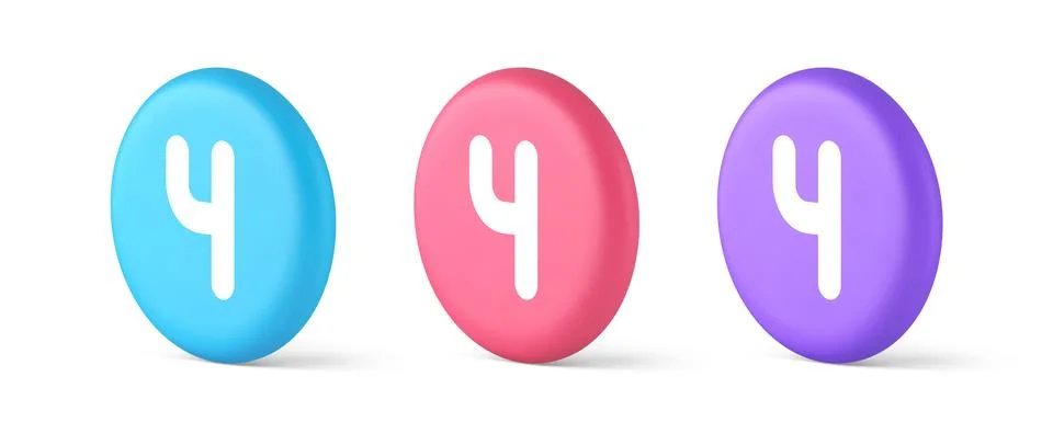 Four number button keyboard interface financial calculation service 3d isom.. Stock Illustration