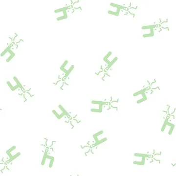 Four number character glyph vector seamless pattern Illustrazione stock