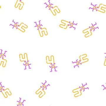 Four number character vector seamless pattern Illustrazione stock