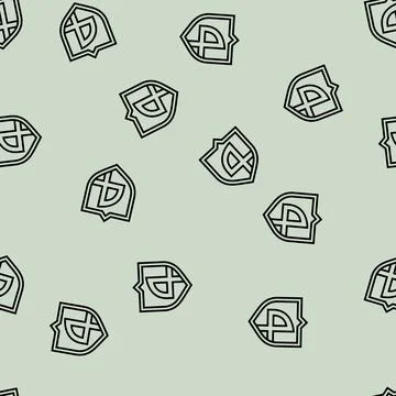 Four number line seamless pattern Stock Illustration