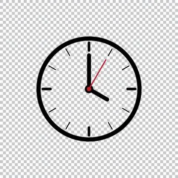 Four o’Clock flat style icon template isolated on transparent background Stock Illustration