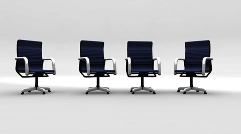 Four Office Chairs assemble Stock Footage 50141036