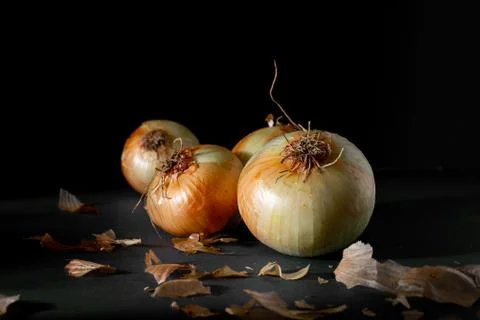 Four Onions side view Foto stock