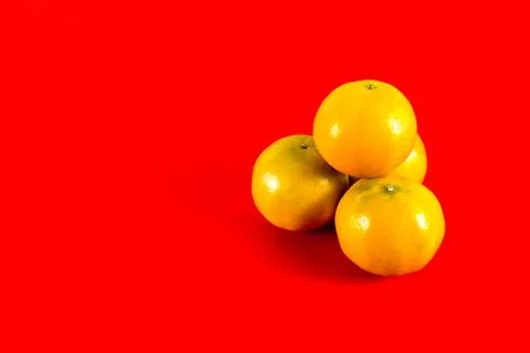 Four oranges for blessing Stock Photos