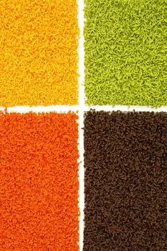 Four patterns Four patterns of carpet material for flooring Copyright: xZo... Stock Photos