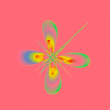 Four petals of a flower Stock Illustration