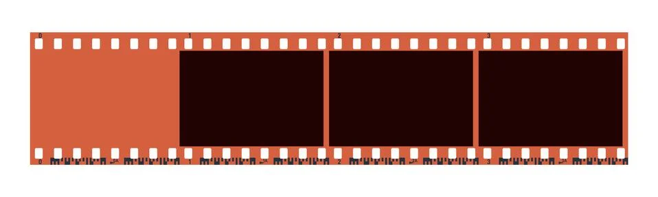 Four photo camera blank frames. Camera roll Stock Illustration