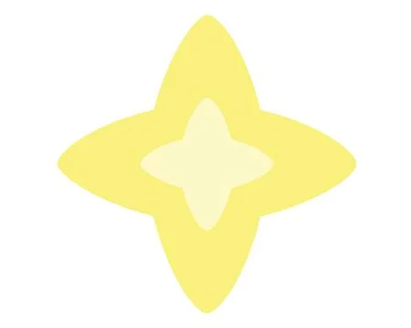 Four-pointed star - vector full color picture for a sign or icon. Stock Illustration