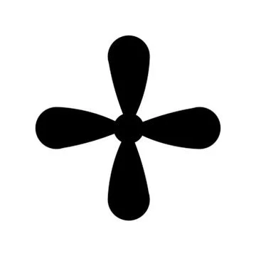 Four propeller icon Stock Illustration