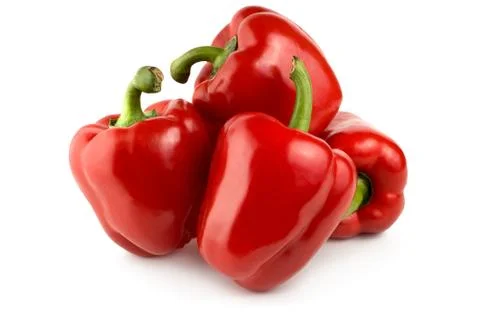 Four red pepper Stock Photos