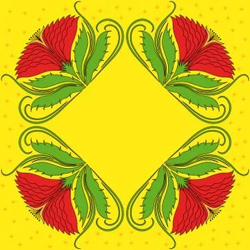 Four red rosettes Stock Illustration