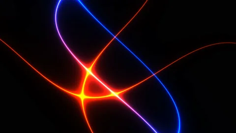 Four Ribbons of Bright Light Plasma Cast Video stock 139737521