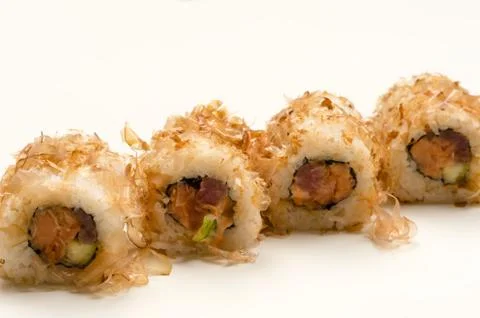 Four rolls on table Stock Photos