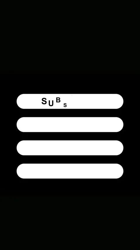 Four Rounded White Horizontal Bars on a Black Background abstract clean Stock Footage 337459547