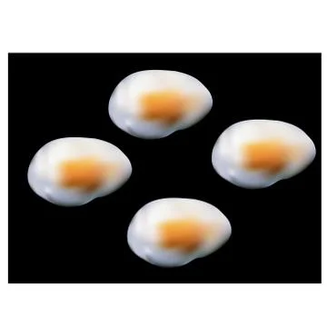 Four scrambled eggs Stock Illustration