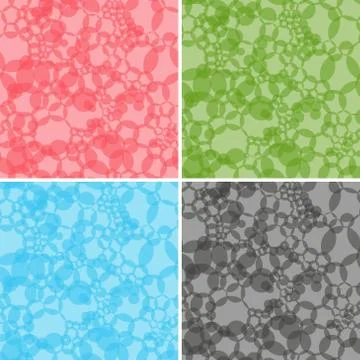 Four seamless abstract vector patterns Stock Illustration