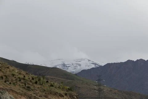 Four Season Mountains Layer Stock Photos