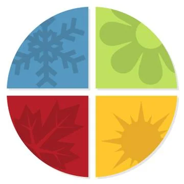 The four seasons Stock Illustration