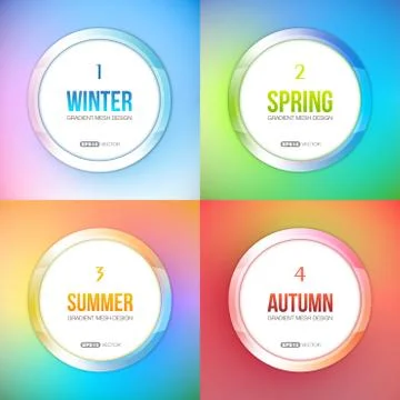 FOUR SEASONS イラスト素材