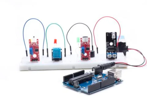 Four sensor for arduino Stock Photos