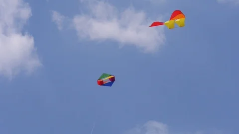 Four shots of different kinds of kites HD 動画素材 97014137