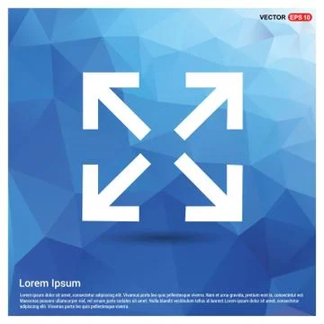 Four Side Arrow Icon Stock Illustration