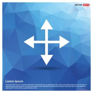 Four side Arrow Icon Stock Illustration