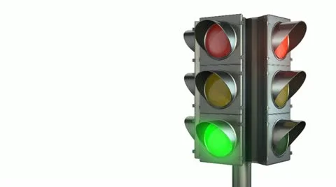 Four sided traffic light Stock Footage 10902810