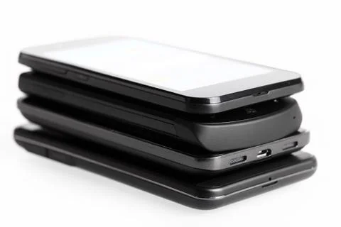 Four smartphones Stock Photos