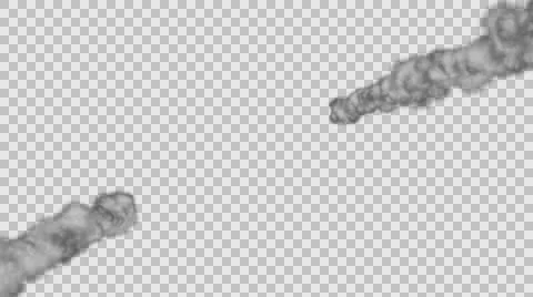 Four smoke trails 動画素材 58759403