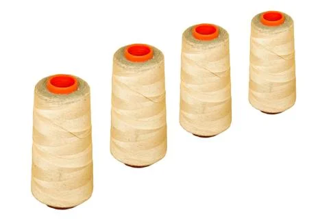Four spool of thread Stock Photos