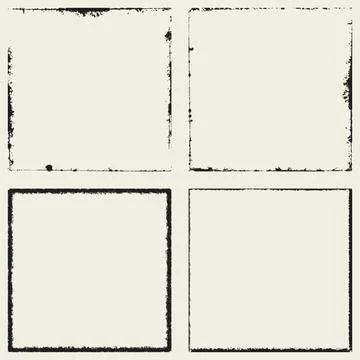 Four Square Frame Stock Illustration