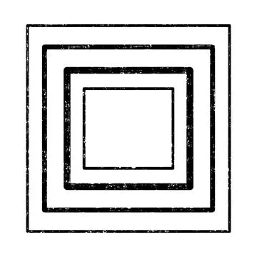 Four square texture frames. Vector clipart elements set 스톡 일러스트