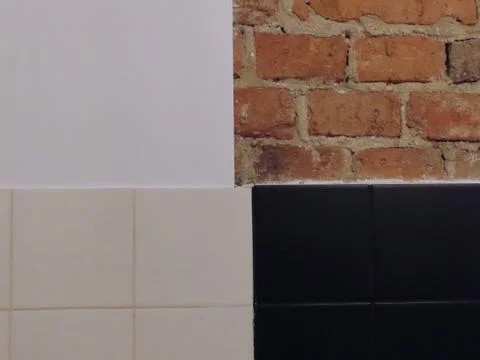 Four squares of a wall Stock Photos