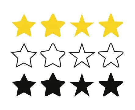 Four Star Rating Stock-Illustration