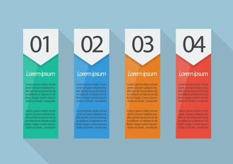 Four steps infographic Stock Illustration