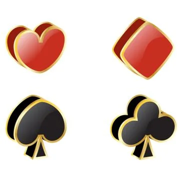 Four suits 스톡 일러스트