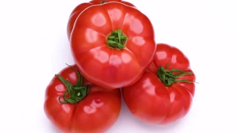 Four tomatoes Stock Footage 307463963