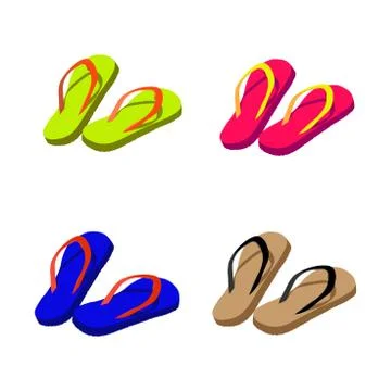 Four types of slates of different colors Stock Illustration