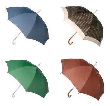 Four umbrellas Stock Photos