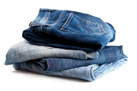 Four various jeans Stock Photos