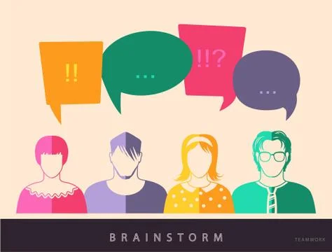 Four vector people. Stock Illustration