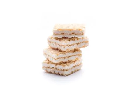 Four wafer cookie Stock Photos