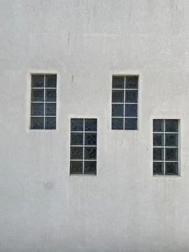 Four wall windows compositions Stock Photos