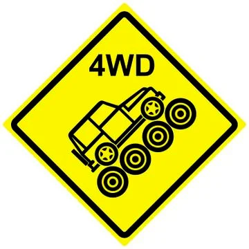 Four Wheel Drive Needed Stock Illustration